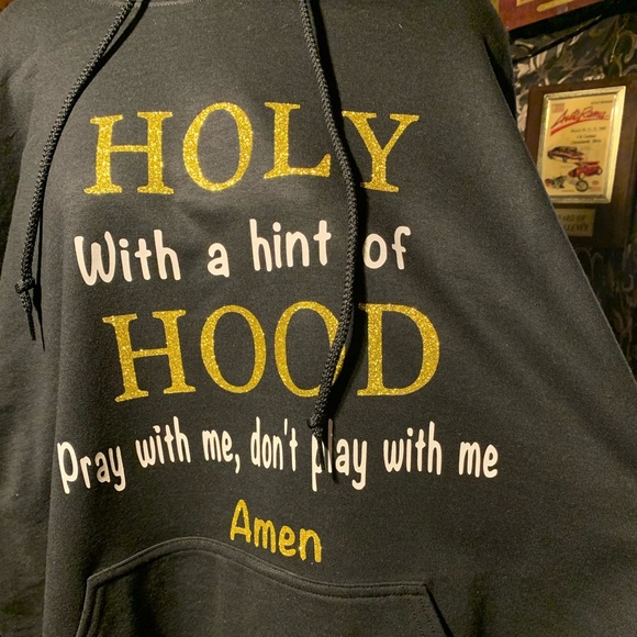 Holy with a hint of hood hoodie - Picture 2 of 4